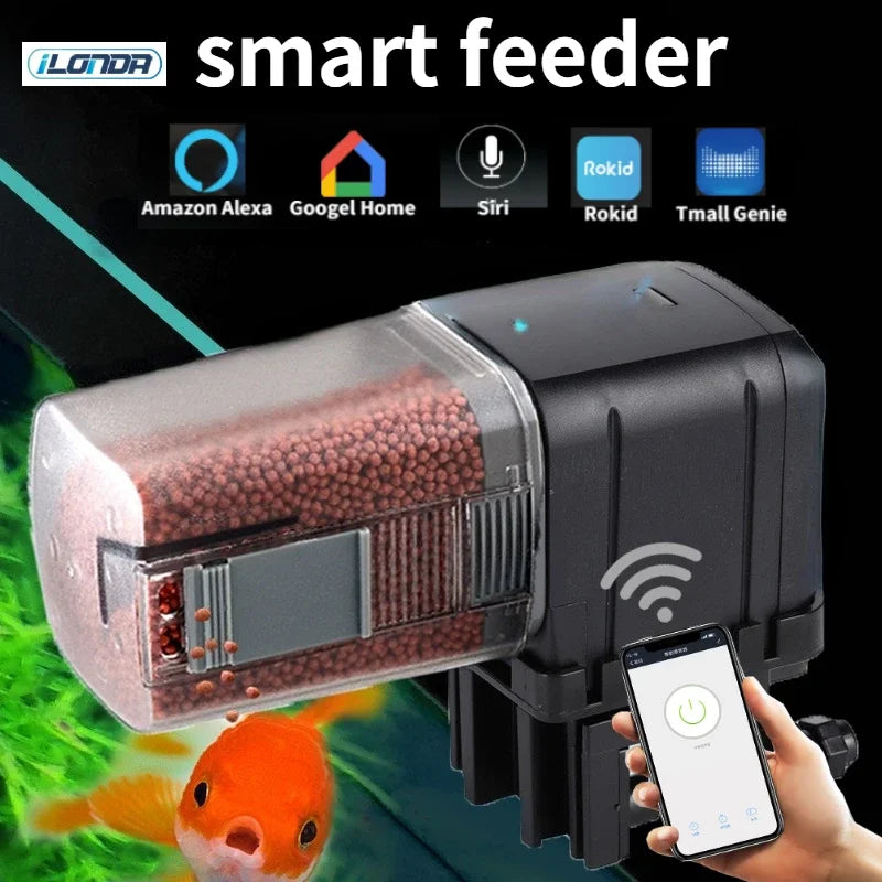 Automatic Fish Feeder – Wi-Fi Aquarium Food Dispenser