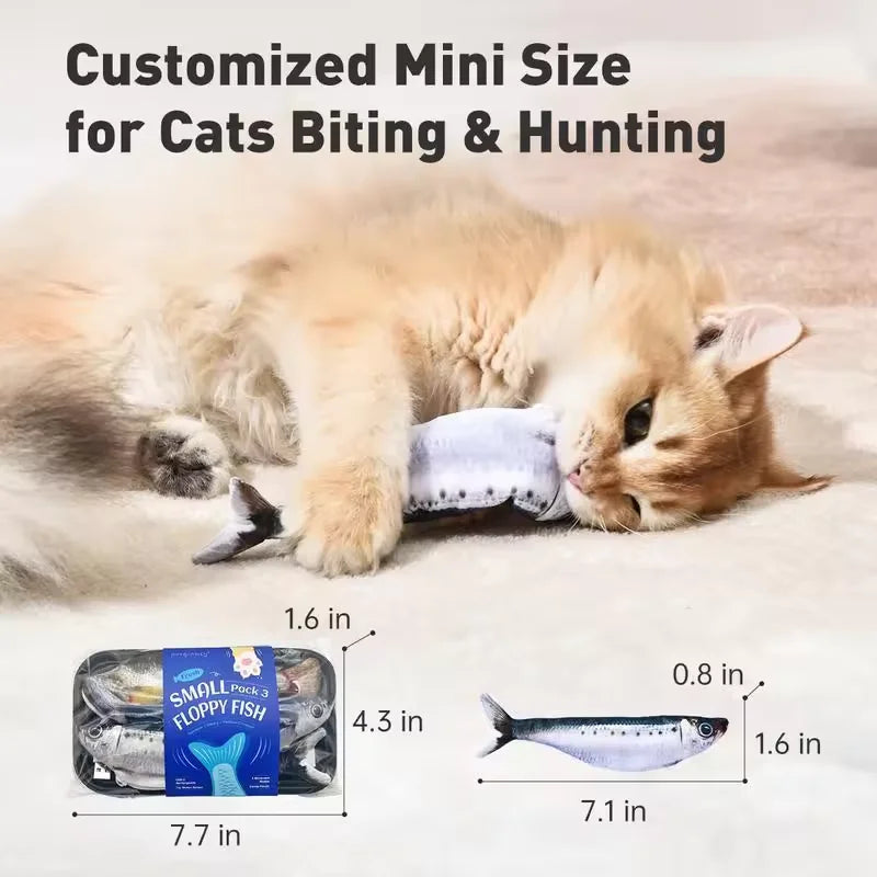 Electric Moving Fish Toy for Cats – Automatic Play