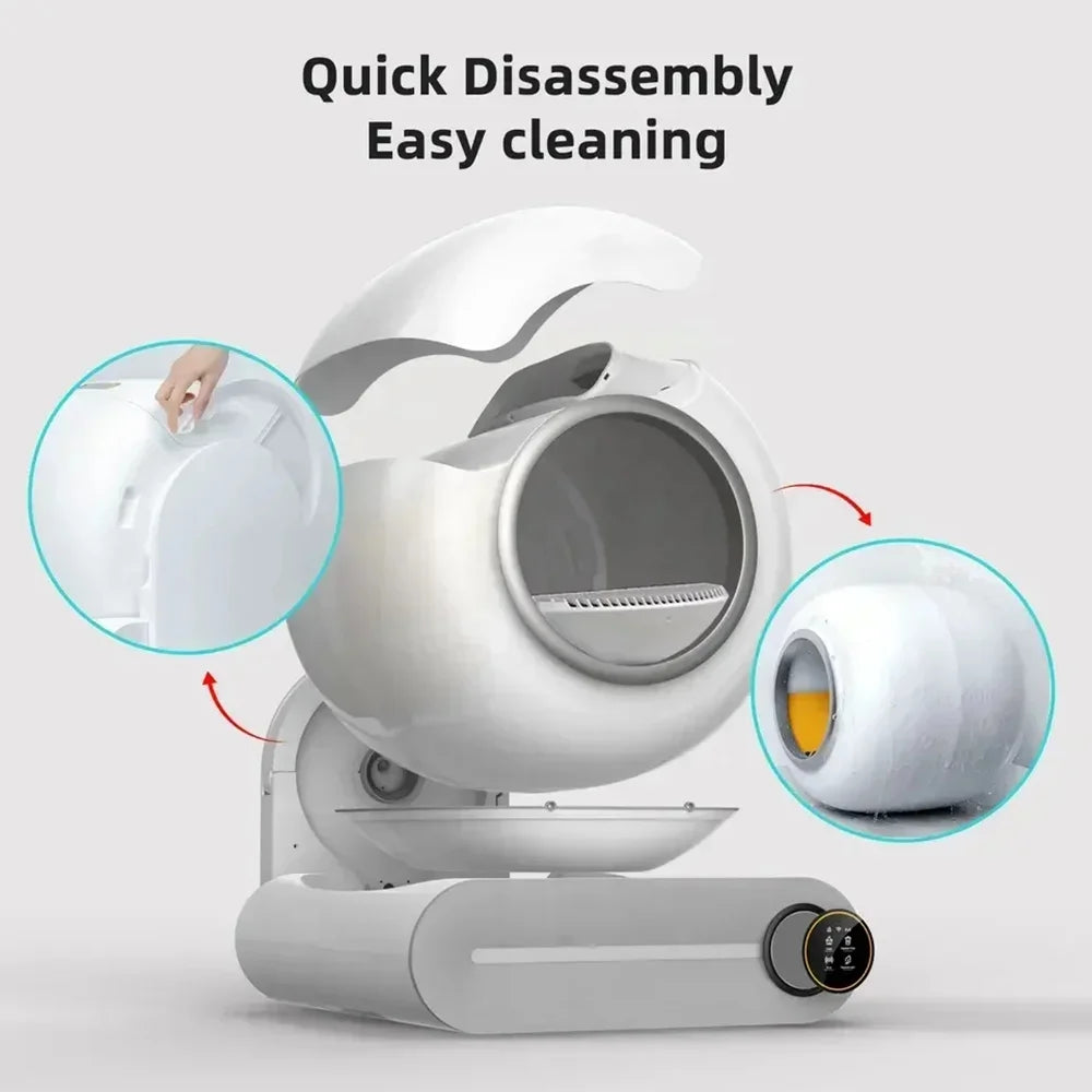 Tonepie Self-Cleaning Cat Litter Box – 65L, App Control