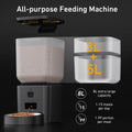 Smart pet feeder with built-in camera, 8L capacity for cats and dogs