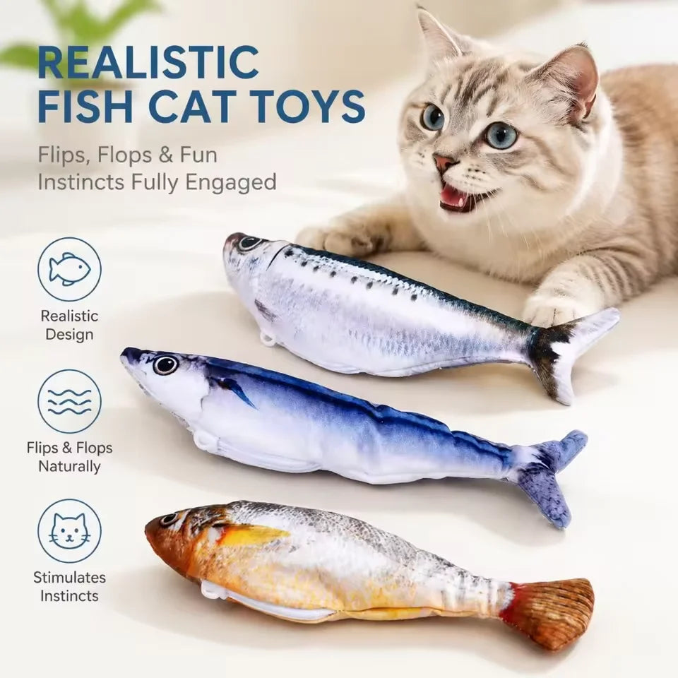 Cat flying disc launcher toy for interactive chase and play