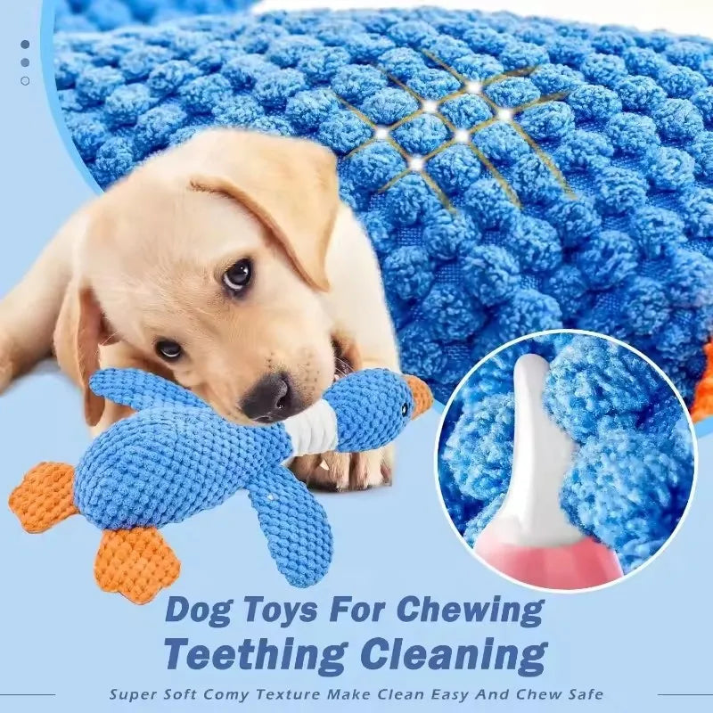 Plush Squeaky Goose Toy for Dogs